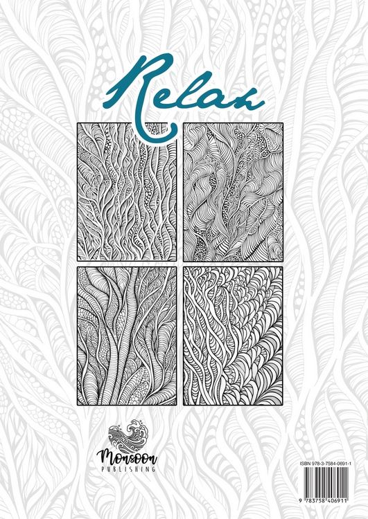 Produktbild: Beruhigende Muster Zentangle Therapie Malbuch f&uuml;r Erwachsene Stress/Panik
