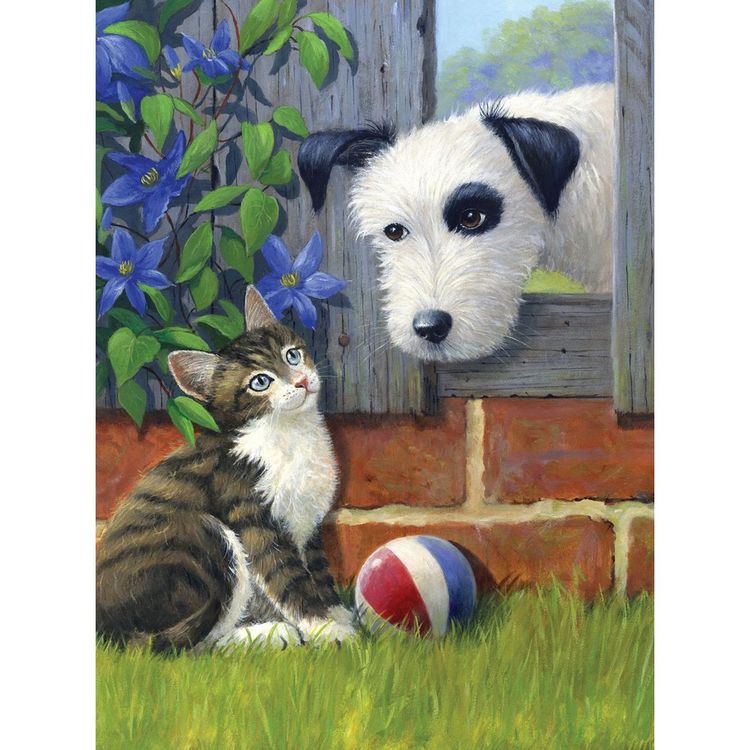 Produktbild: PRACHT Malen nach Zahlen Junior Hund 33x24cm