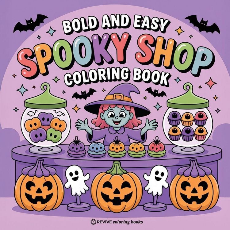 Produktbild: Bold & Easy Spooky Shop Coloring Book