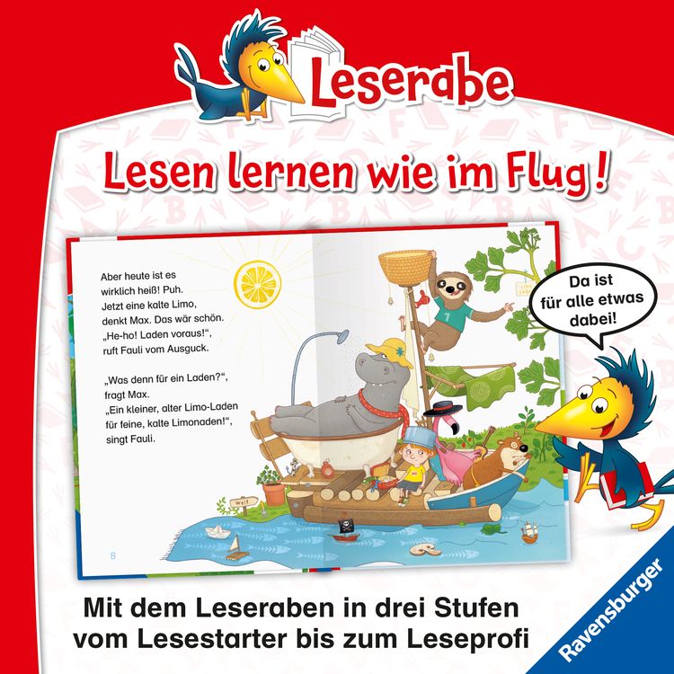 Produktbild: Leserabe 1. Lesestufe - Max und Biber bei K&auml;pt'n Kelle!