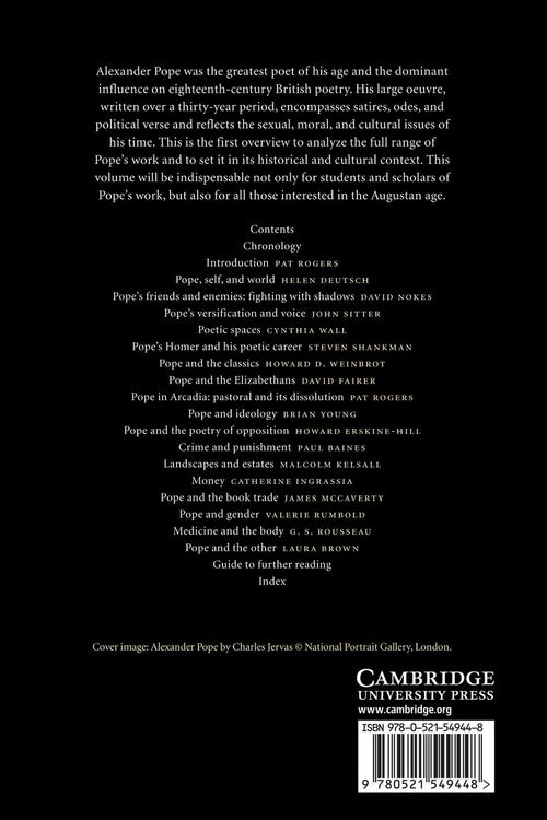 Produktbild: The Cambridge Companion to Alexander Pope