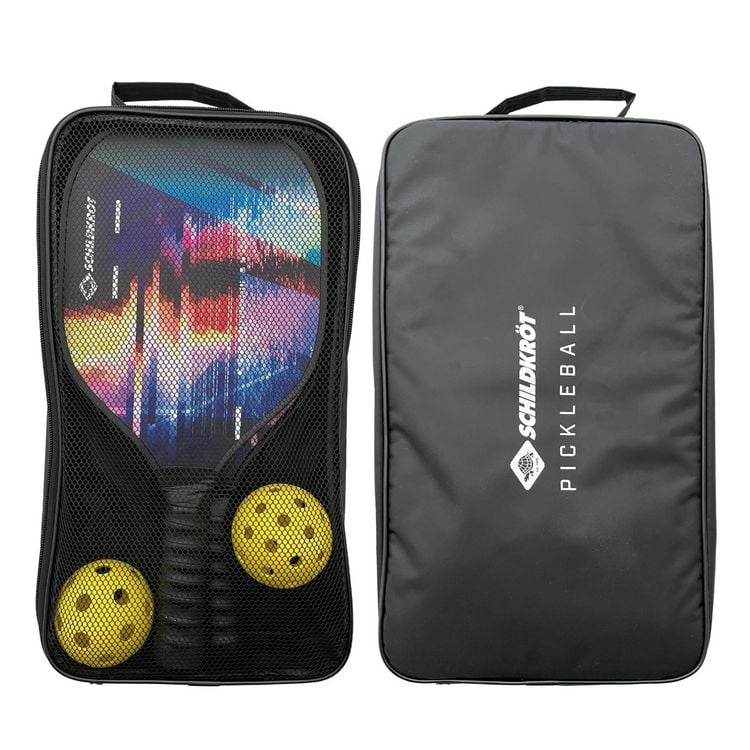 Produktbild: Schildkr&ouml;t 970160 - Pickleball Set mit 2 Schl&auml;gern, 2 B&auml;lle und Tasche