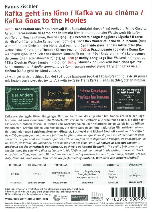 Produktbild: Kafka geht ins Kino [4 DVDs]