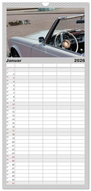 Produktbild: Familienplaner 2026 - Der SL - &Auml;sthetik pur von Mercedes Benz mit 5 Spalten (Wandkalender, 21 x 45 cm) CALVENDO