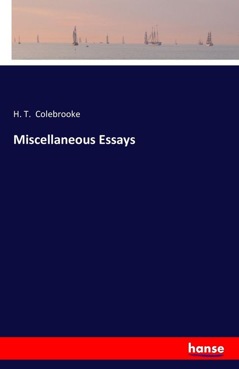 Produktbild: Miscellaneous Essays