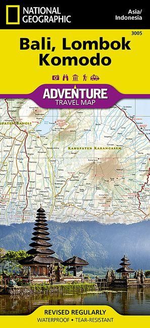 Produktbild: Bali, Lombok, and Komodo Map [Indonesia]