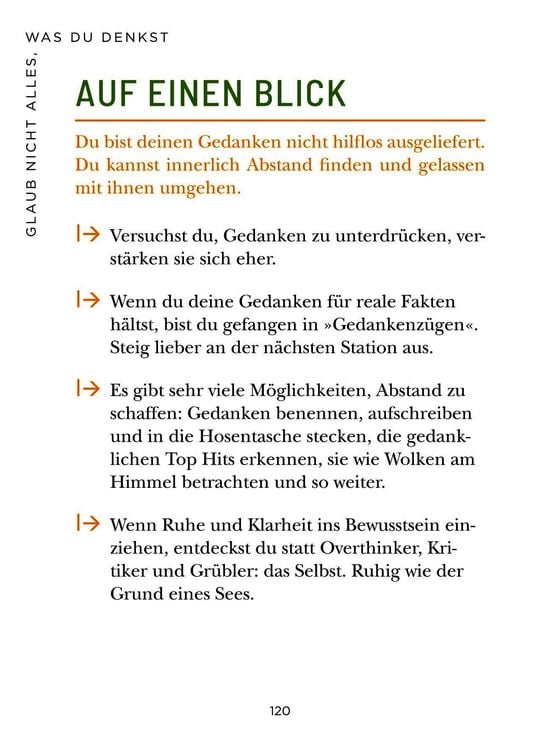 Produktbild: Die 1-Minuten-Strategie gegen Overthinking