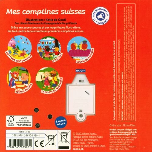 Produktbild: Mes comptines suisses