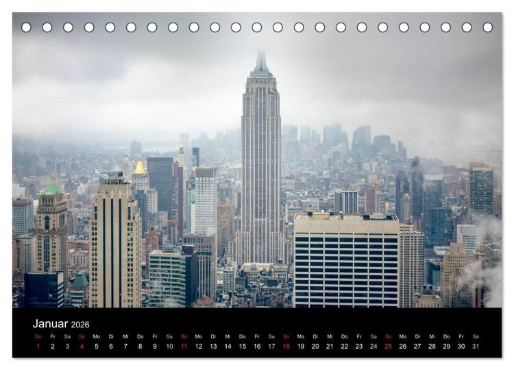 Produktbild: Perspektiven einer Weltstadt - New York (Tischkalender 2026 DIN A5 quer), CALVENDO Monatskalender