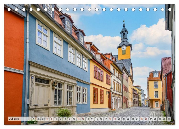 Produktbild: Rudolstadt Impressionen (Tischkalender 2026 DIN A5 quer), CALVENDO Monatskalender