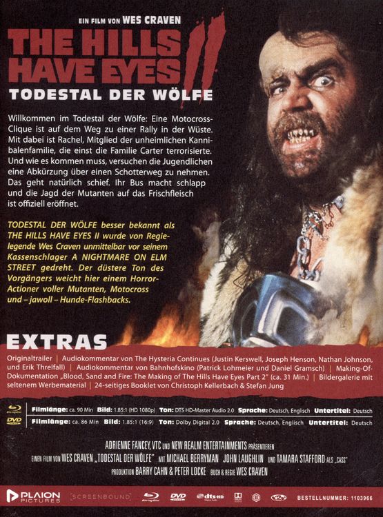 Produktbild: The Hills Have Eyes 2 - Todestal der W&ouml;lfe - Special Edition (Blu-ray+DVD)