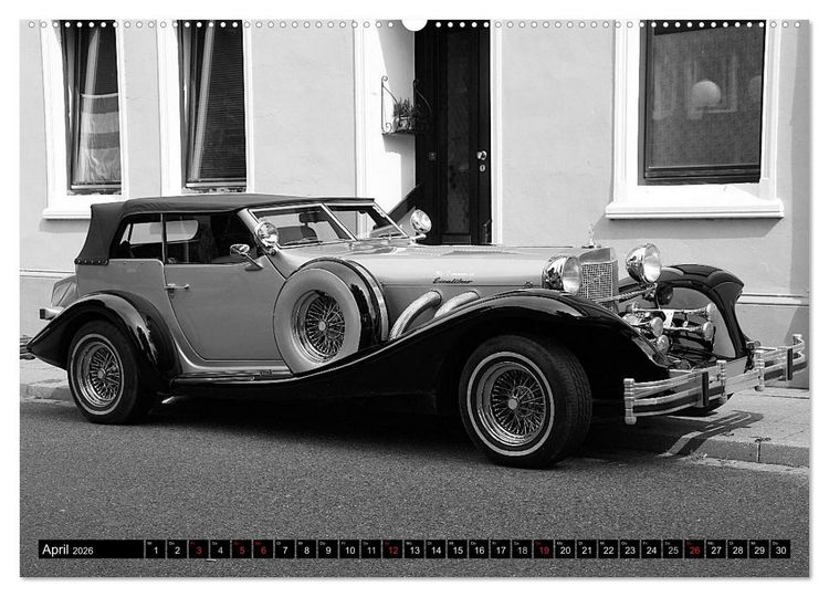 Produktbild: Automobile vergangener Jahrzehnte (Wandkalender 2026 DIN A2 quer), CALVENDO Monatskalender