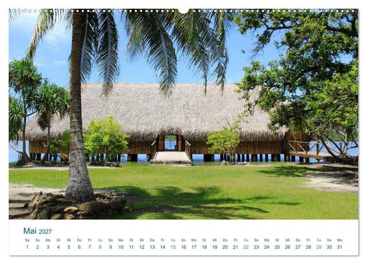 Produktbild: S&uuml;dsee-Insel Huahine - Paradies am Ende der Welt (hochwertiger Premium Wandkalender 2027 DIN A2 quer), Kunstdruck in Hochglanz