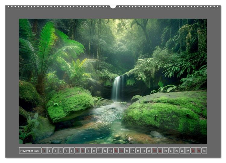 Produktbild: Tr&auml;umereien in Gr&uuml;n (hochwertiger Premium Wandkalender 2026 DIN A2 quer), Kunstdruck in Hochglanz