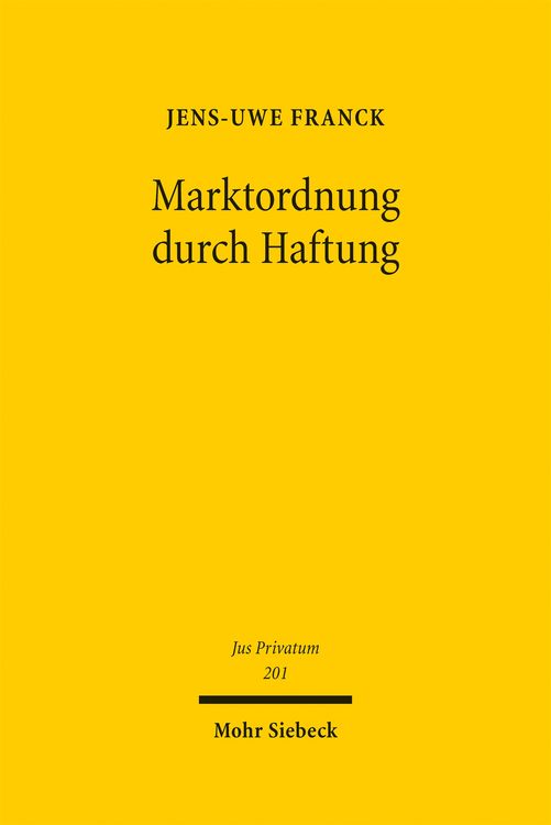 Produktbild: Marktordnung durch Haftung