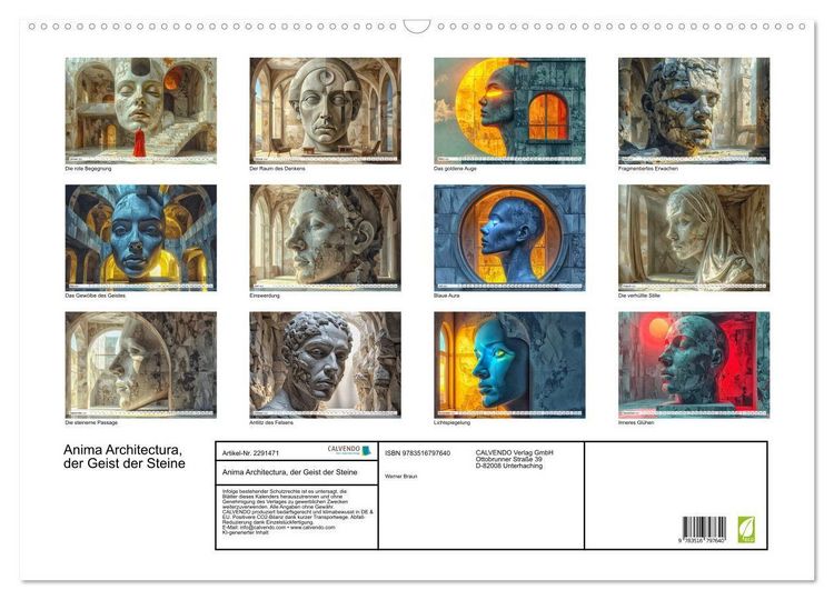 Produktbild: Anima Architectura, der Geist der Steine (Wandkalender 2027 DIN A2 quer), CALVENDO Monatskalender
