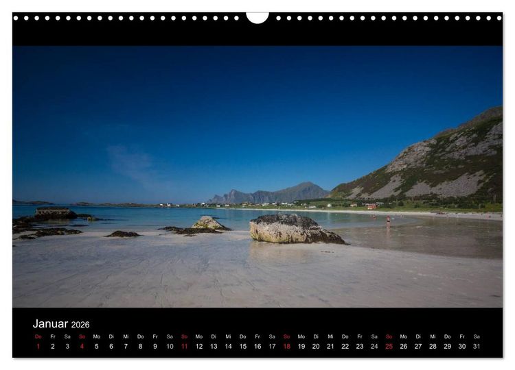 Produktbild: Sommer auf den Lofoten (Wandkalender 2026 DIN A3 quer), CALVENDO Monatskalender