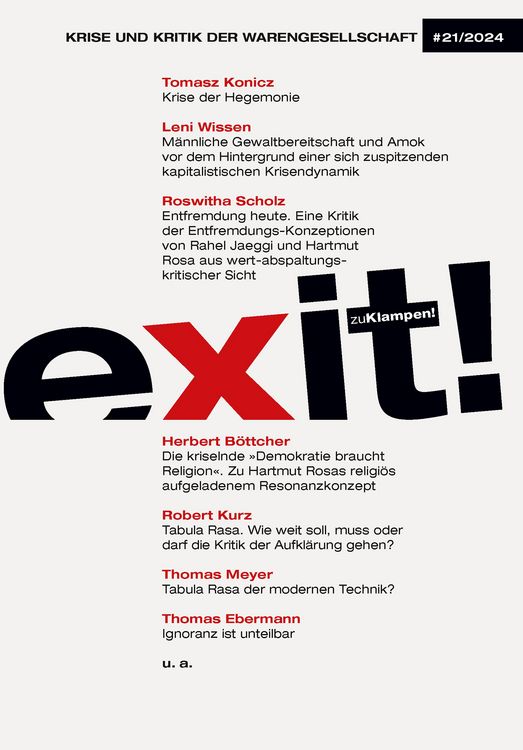 Produktbild: Exit! Krise und Kritik der Warengesellschaft