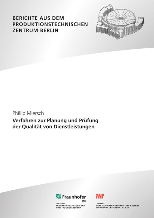 Produktbild: Verfahren zur Planung und Pr&uuml;fung der Qualit&auml;t von Dienstleistungen