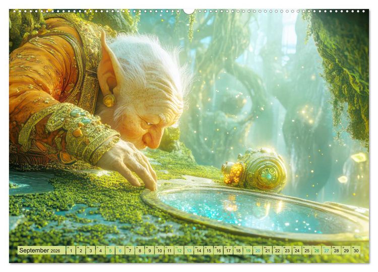 Produktbild: Eine zauberhafte Fantasiewelt (hochwertiger Premium Wandkalender 2026 DIN A2 quer), Kunstdruck in Hochglanz
