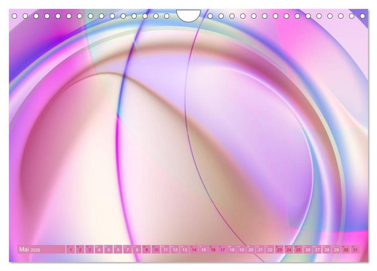 Produktbild: Lineare Strahlkraft - Wellen, Digitale Kunst (Wandkalender 2026 DIN A4 quer), CALVENDO Monatskalender