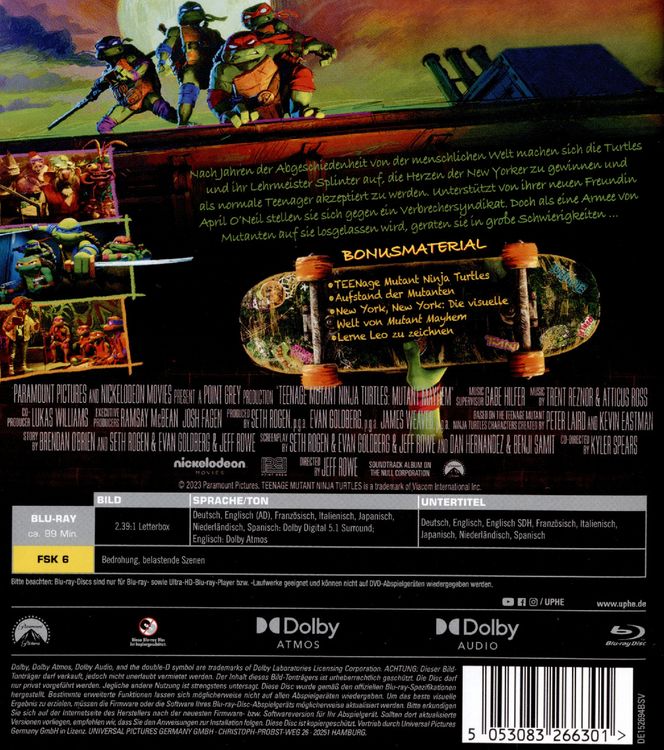 Produktbild: Teenage Mutant Ninja Turtles: Mutant Mayhem