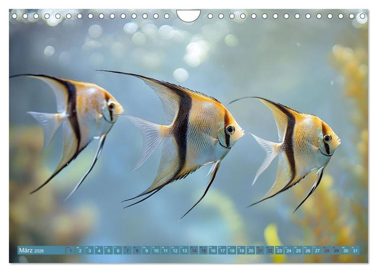 Produktbild: Tiefenentspanntes Aquarium (Wandkalender 2026 DIN A4 quer), CALVENDO Monatskalender