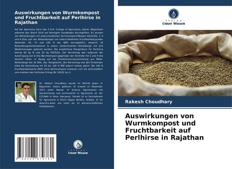Produktbild: Auswirkungen von Wurmkompost und Fruchtbarkeit auf Perlhirse in Rajathan