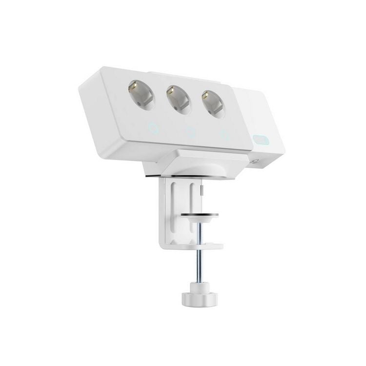 Produktbild: SpeaKa Professional Universal Klemmhalterung f&uuml;r Steckdosenleiste SP-PSH-001 SP-13403152 Wei&szlig; 1 St.