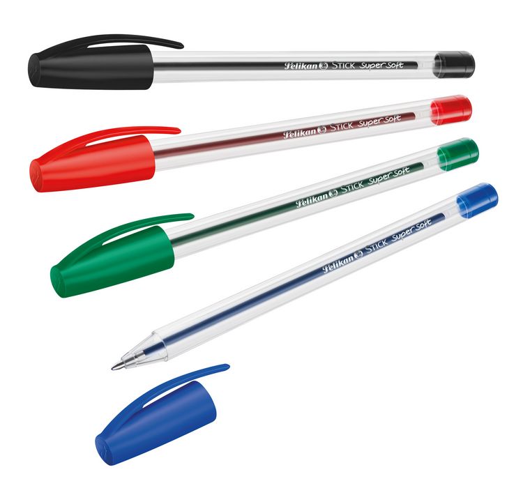 Produktbild: Pelikan Kugelschreiber Stick super soft, 4er Set