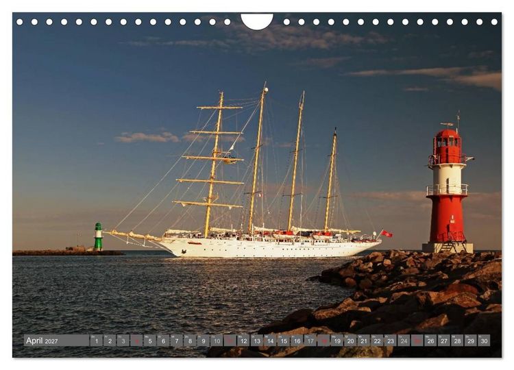 Produktbild: Kreuzfahrt Warnem&uuml;nde (Wandkalender 2027 DIN A4 quer), CALVENDO Monatskalender