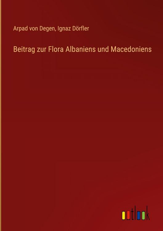 Produktbild: Beitrag zur Flora Albaniens und Macedoniens