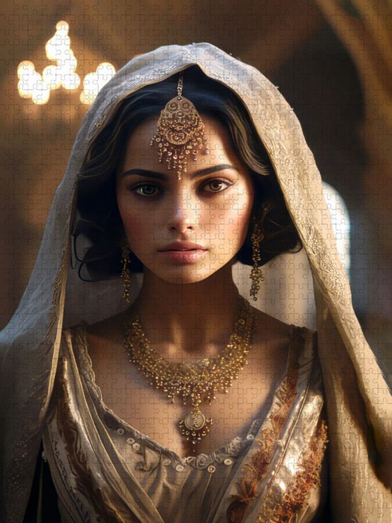 Produktbild: CALVENDO Puzzle Arabische Prinzessin | 1000 Teile Lege-Gr&ouml;&szlig;e 64x48cm Foto-Puzzle f&uuml;r gl&uuml;ckliche Stunden