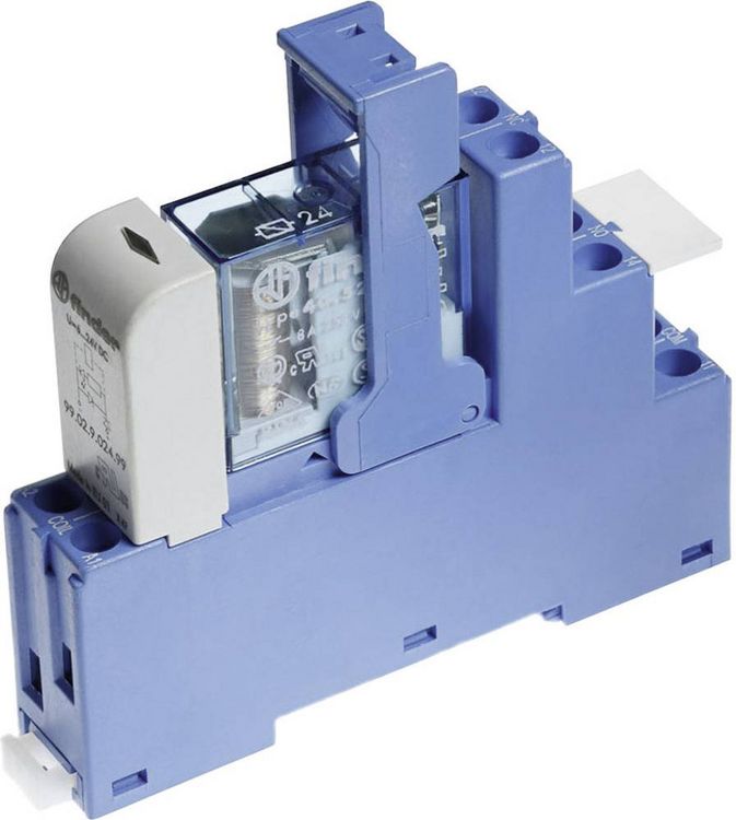 Produktbild: Finder 48.52.7.012.0050 Relaisbaustein Nennspannung: 12 V/DC Schaltstrom (max.): 8 A 2 Wechsler 1 St.