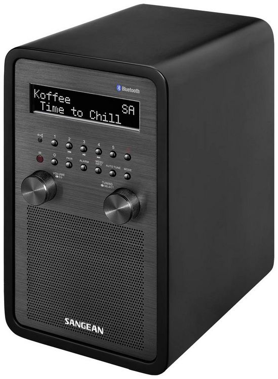 Produktbild: Sangean DDR-60 Tischradio DAB+, DAB, UKW AUX, Bluetooth&reg;, NFC Inkl. Fernbedienung, Weckfunktion Schwarz