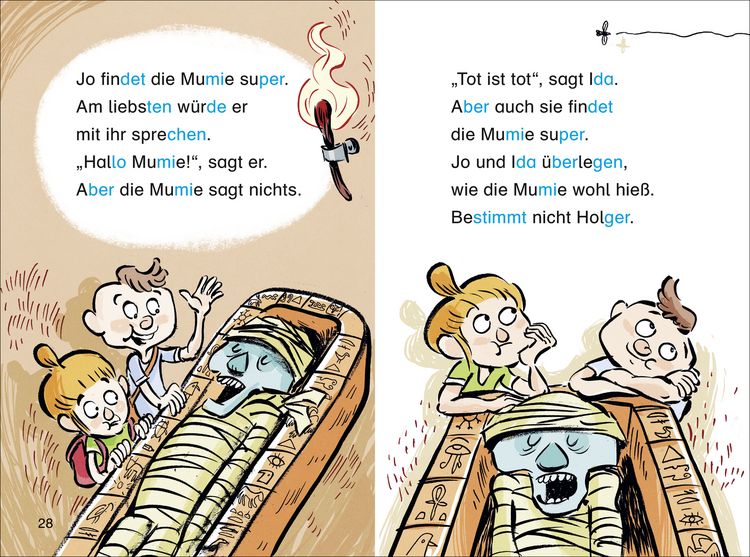 Produktbild: Duden Leseprofi &ndash; Silbe-f&uuml;r-Silbe: Mein Mitsch&uuml;ler, die Mumie, 1. Klasse (Doppelband)