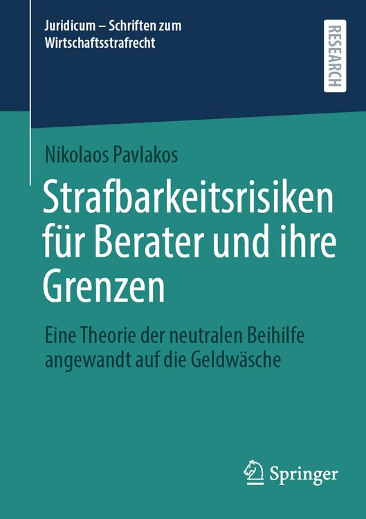 Produktbild: Strafbarkeitsrisiken f&uuml;r Berater und ihre Grenzen