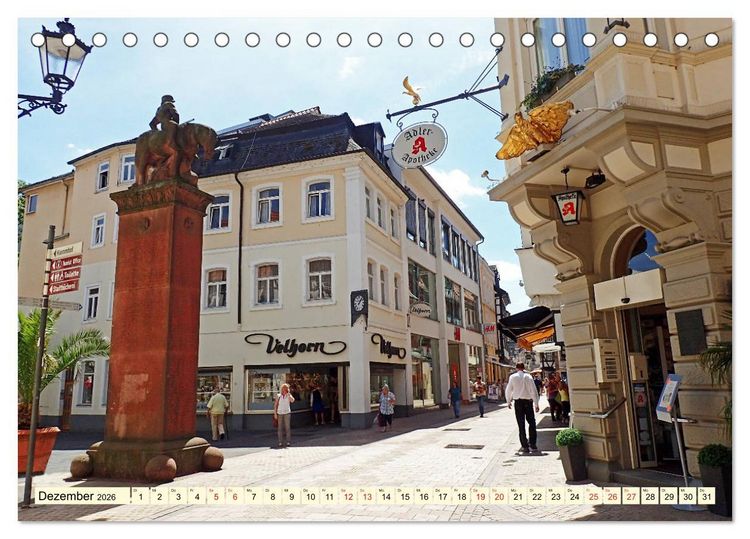 Produktbild: Gru&szlig; aus Neustadt an der Weinstra&szlig;e (Tischkalender 2026 DIN A5 quer), CALVENDO Monatskalender