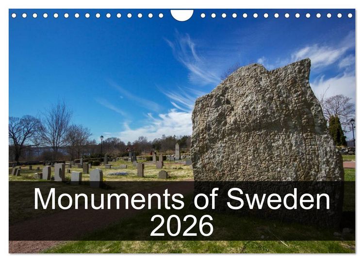 Produktbild: Monuments of Sweden 2026 (Wall Calendar 2026 DIN A4 landscape), CALVENDO 12 Month Wall Calendar