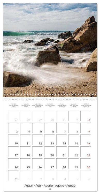 Produktbild: Bretagne Paysages c&ocirc;tiers (Calendrier mural carr&eacute; 2026 30x30 cm) Calendrier double avec une page pour vos prises de notes