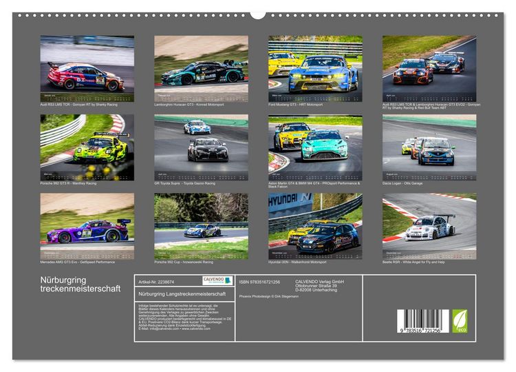 Produktbild: N&uuml;rburgring Langstreckenmeisterschaft (hochwertiger Premium Wandkalender 2026 DIN A2 quer), Kunstdruck in Hochglanz
