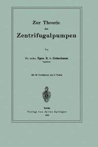 Produktbild: Zur Theorie der Zentrifugalpumpen