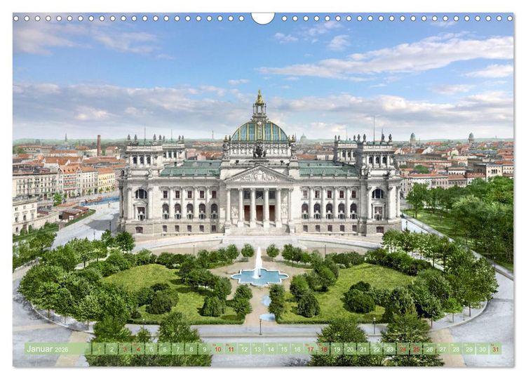 Produktbild: Berlin zur Kaiserzeit &ndash; Fotos neu restauriert und detailkoloriert (Wandkalender 2026 DIN A3 quer), CALVENDO Monatskalender
