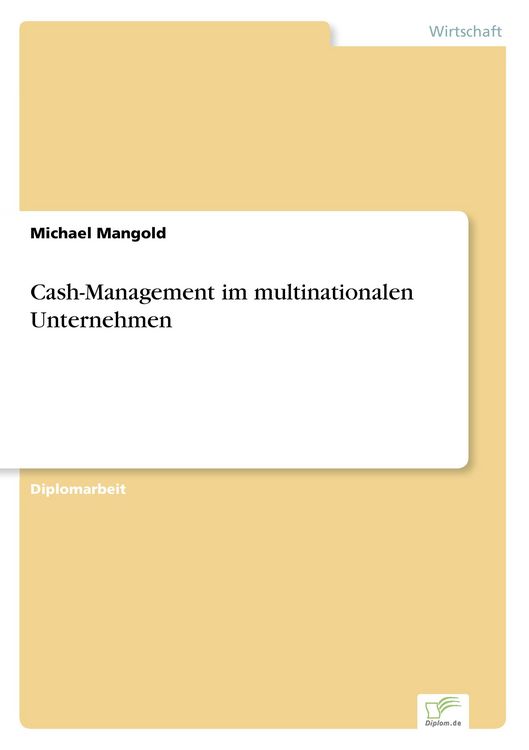 Produktbild: Cash-Management im multinationalen Unternehmen