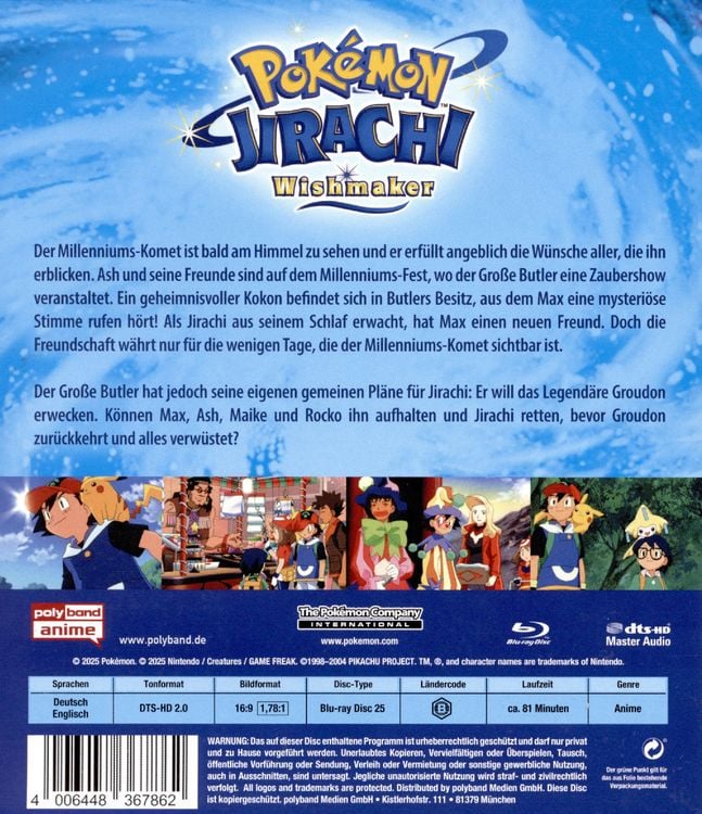 Produktbild: Pok&eacute;mon 6 - Der Film: Jirachi Wishmaker