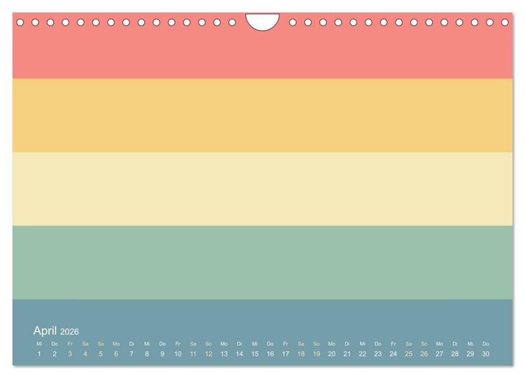 Produktbild: 70er Jahre Bastelkalender - DIY Kreativ-Kalender zum Selbstgestalten (Wandkalender 2026 DIN A4 quer), CALVENDO Monatskalender