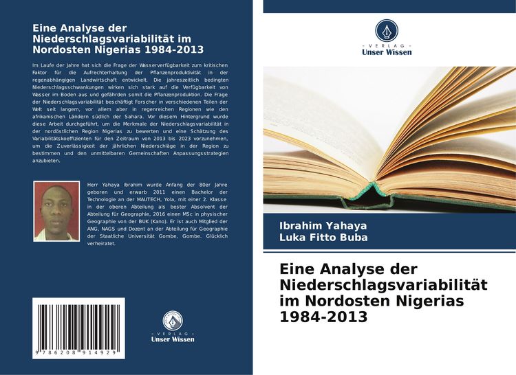 Produktbild: Eine Analyse der Niederschlagsvariabilit&auml;t im Nordosten Nigerias 1984-2013