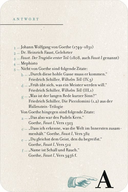 Produktbild: Moses. - Das große Literatur-Quiz von A bis Z