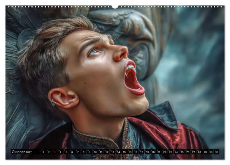 Produktbild: Vampire - Blutdurstige Nachtgestalten (hochwertiger Premium Wandkalender 2027 DIN A2 quer), Kunstdruck in Hochglanz