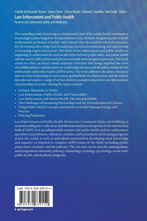 Produktbild: Law Enforcement and Public Health